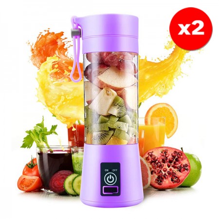 Set Of Two Portable Juice Blender