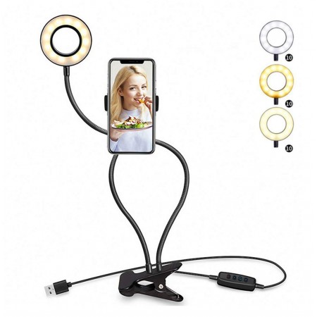 Selfie Ring Light With Cell Phone Holder