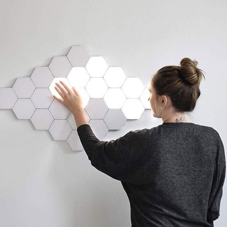 Pack of 6 Hexagon Modular Touch Lights