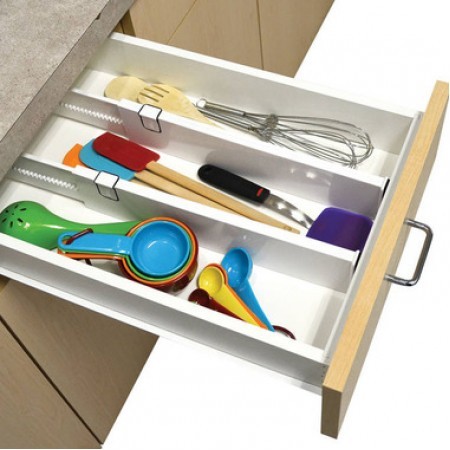 Snap-fit drawer dividers