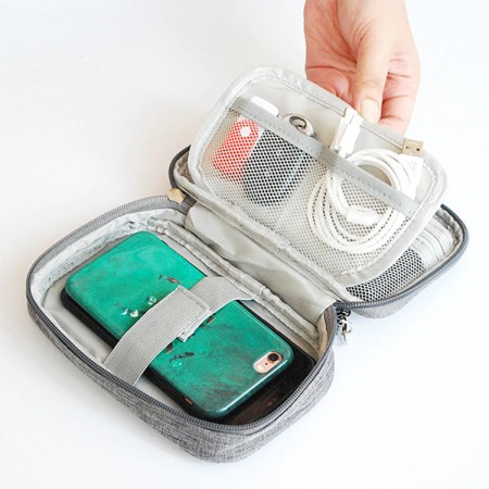 Set of Two: Mini Cable And Accessory Organiser