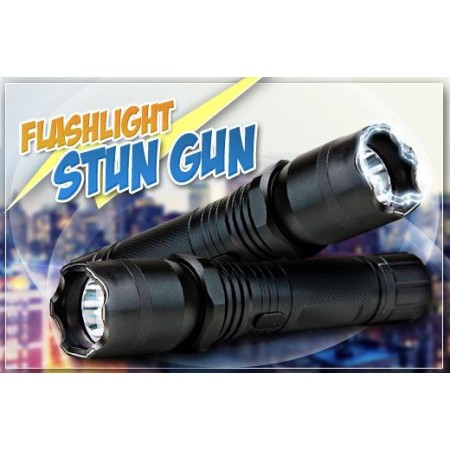 Set of Two : Police Flashlight with Stun Gun