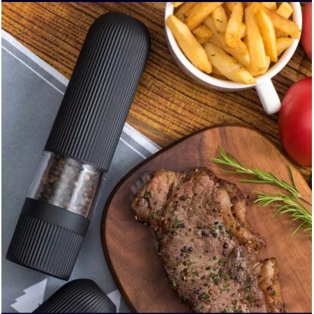 Electric Salt And Pepper Grinder Set, Automatic Salt & Pepper Mill  Refillable With Base, 2 Adjustable Coarseness Mills, One Hand Operation,  Led Light - Temu