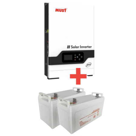 MUST PRO: 3KW Hybrid Inverter + 2x 200Ah Gel Deep Cycle Batteries - One  Deal A Day - Tech Bar Investments